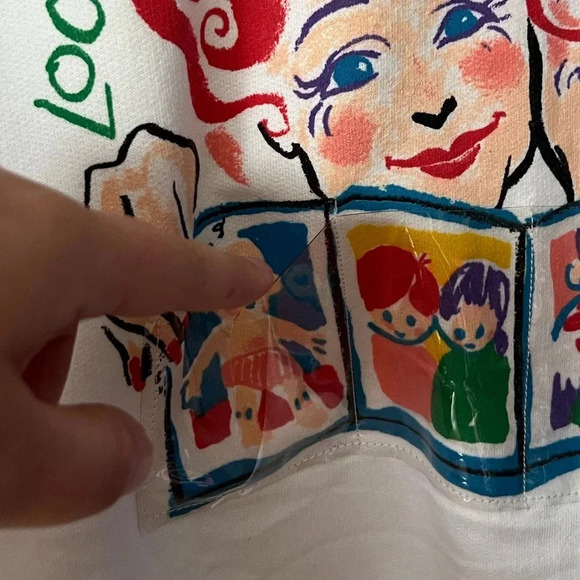 Vintage Novelty Grandparent Sweater with Pockets For Printed Photos Funny XL - Picture 4 of 8